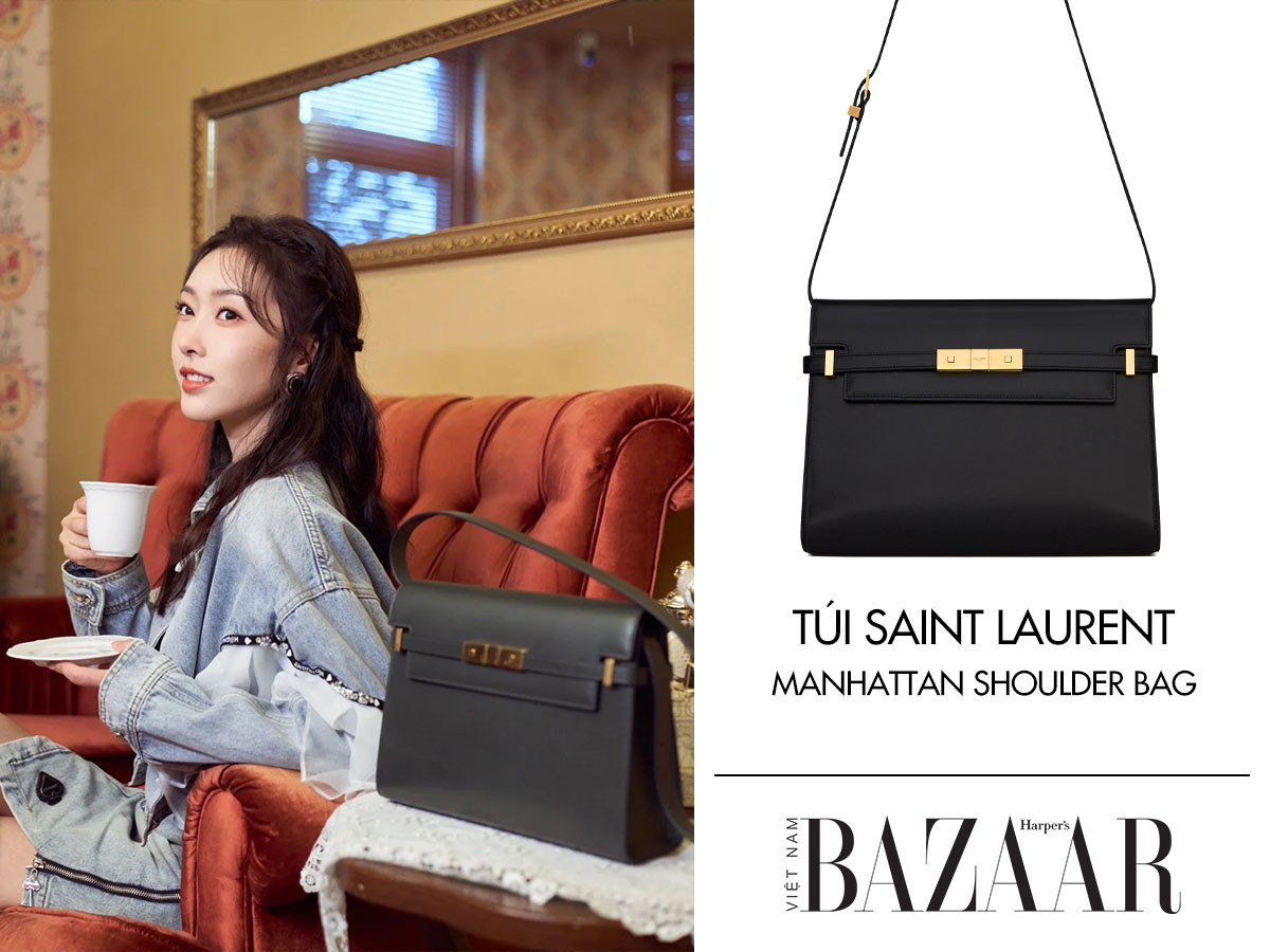TUYÊN LỘ LÀ FAN CỦA CHIẾC TÚI SAINT LAURENT MANHATTAN KHÔNG LOGO